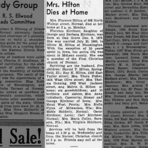 Obituary for Florence Hilton